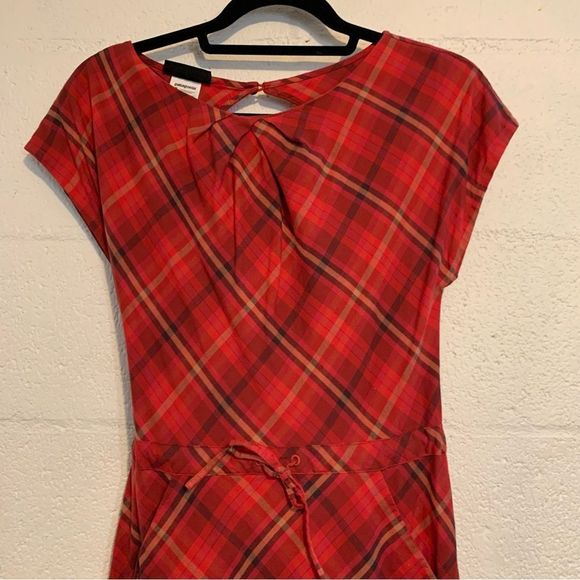 Patagonia Red Plaid asymmetrical Dress 8 - Picture 5 of 6